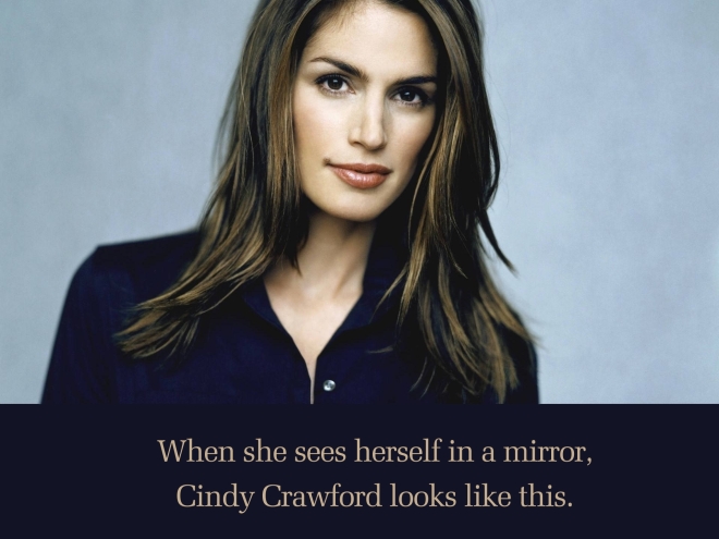 Cindy Crawford In a Mirror